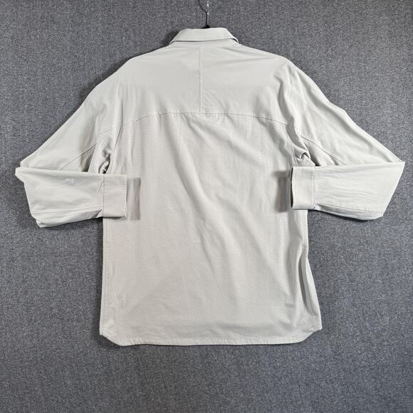 Lululemon Venture Overshirt Mens Medium L/S Button Down Stretch Vapor - Picture 6 of 14